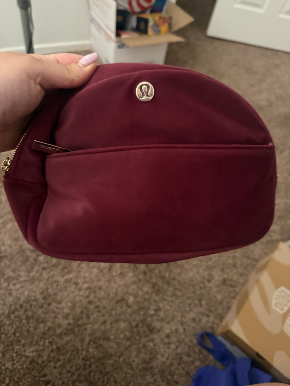 lululemon velour go getter zip pouch